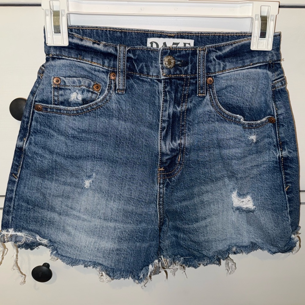 Daze High Waisted Jean Shorts